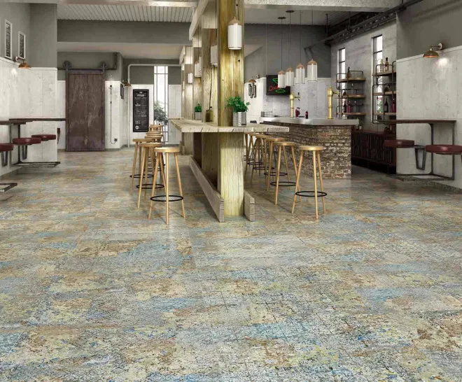 Aparici CARPET kék patchwork csempe