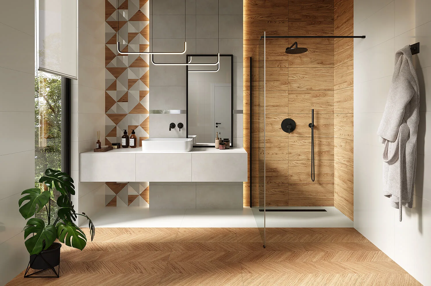 Arte ARAN barna patchwork csempe