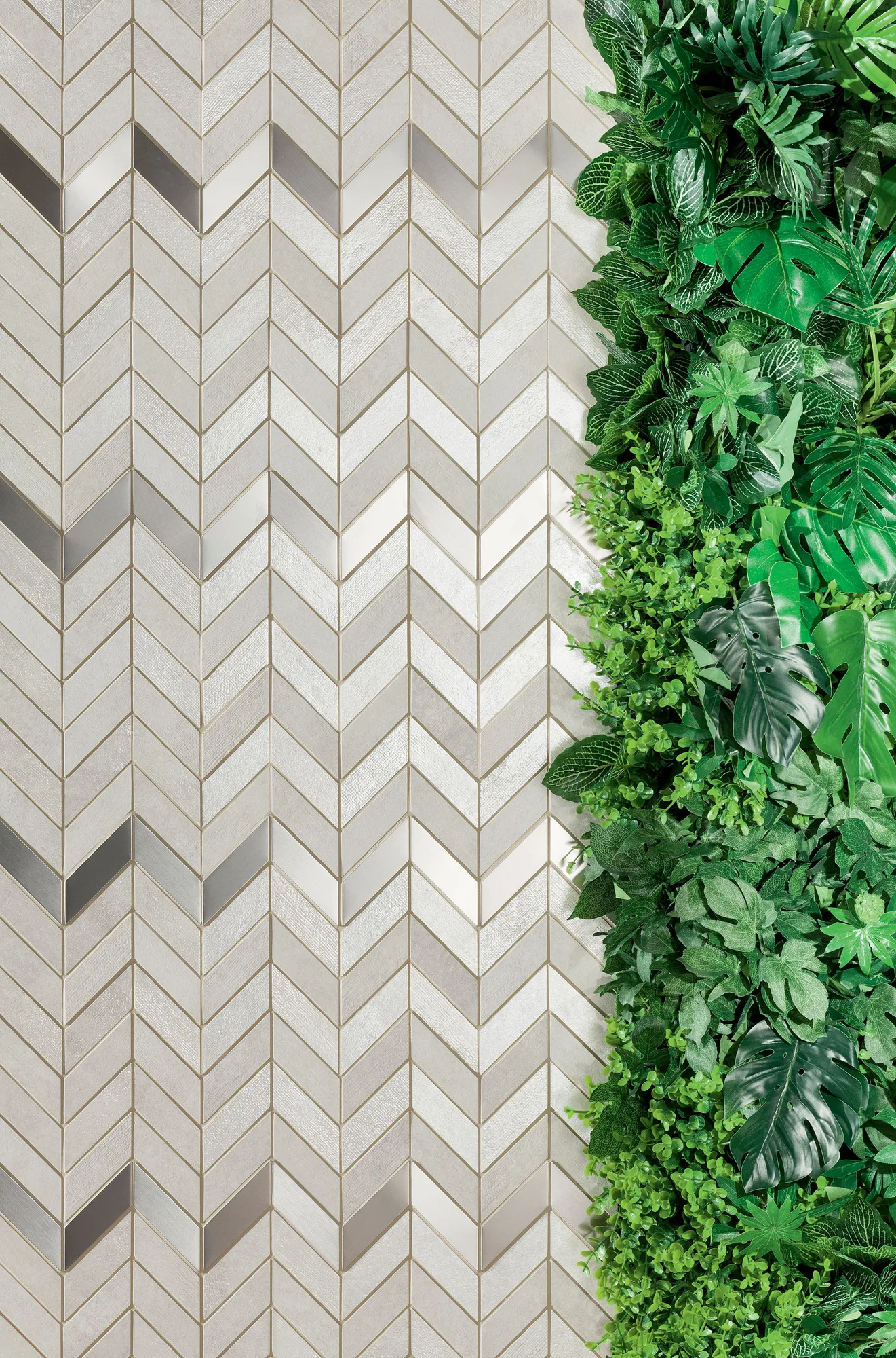 Arte ARAN szürke chevron 3d hatású csempe