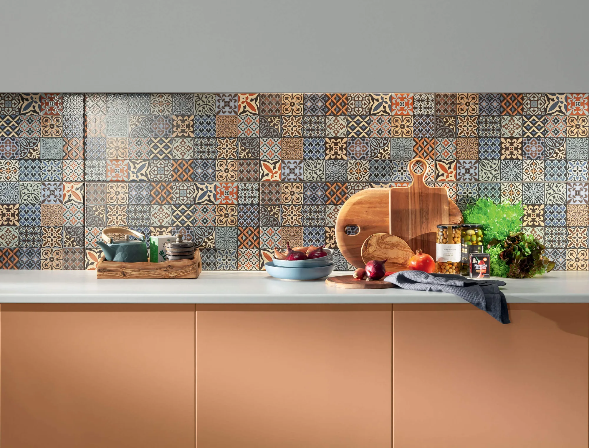 Arte ARAN kék patchwork csempe