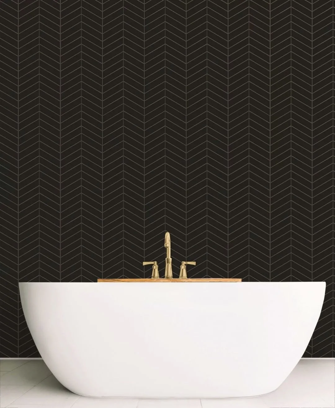Dunin ROYAL CHEVRON fekete chevron mozaik