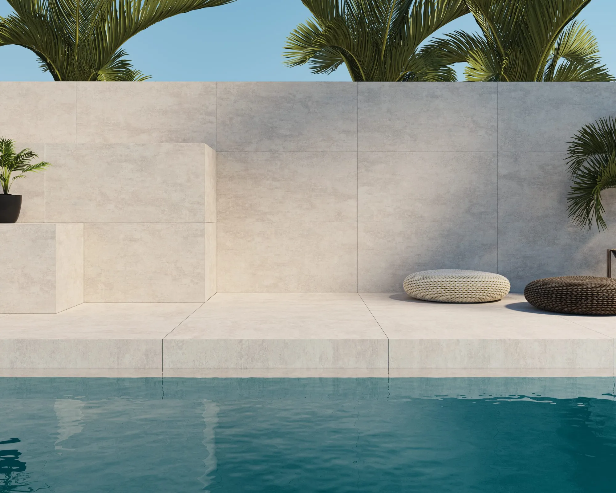 Ecoceramic NORWICH fehér beton hatású csempe