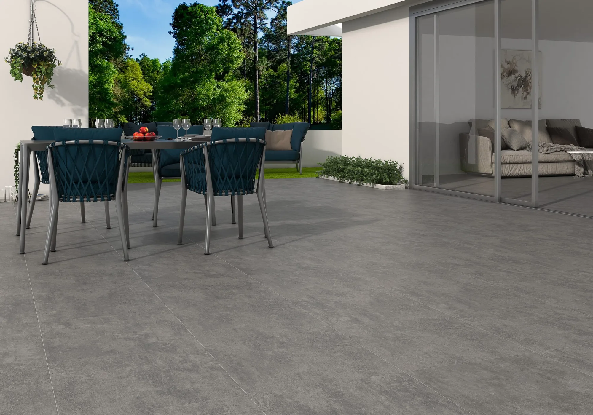 Ecoceramic NORWICH szürke beton hatású csempe