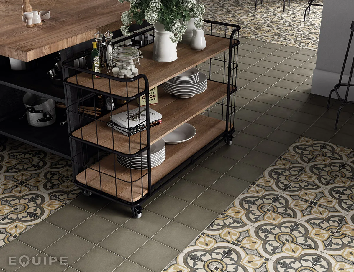 Equipe ART NOUVEAU szürke patchwork csempe