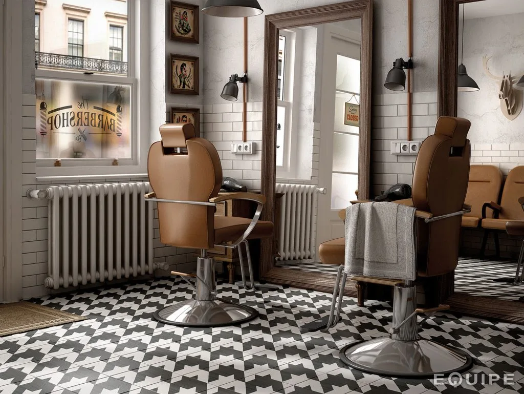 Equipe CAPRICE fekete-fehér patchwork csempe