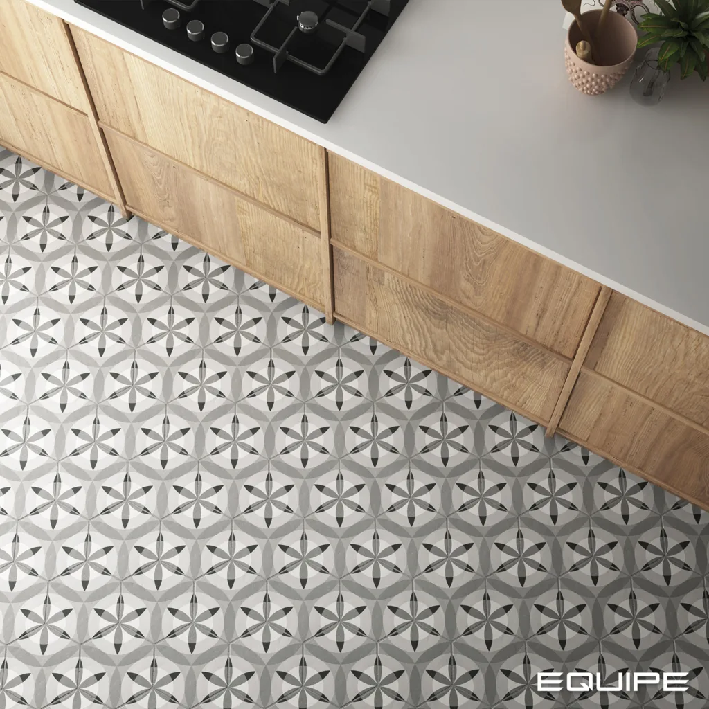 Equipe HEXATILE szürke hexagon patchwork csempe