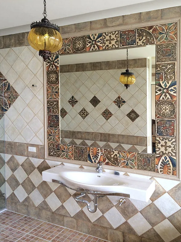 Mainzu BOLONIA barna patchwork csempe