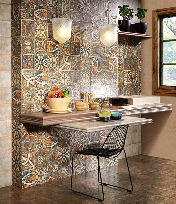 Mainzu BOLONIA barna patchwork csempe