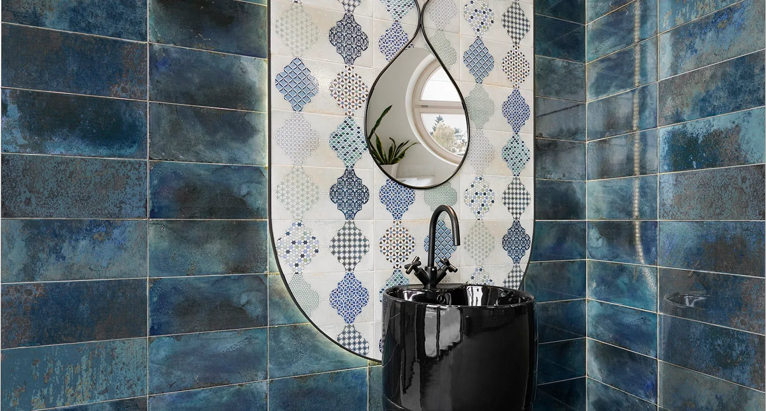 Mainzu RIVIERA kék patchwork csempe