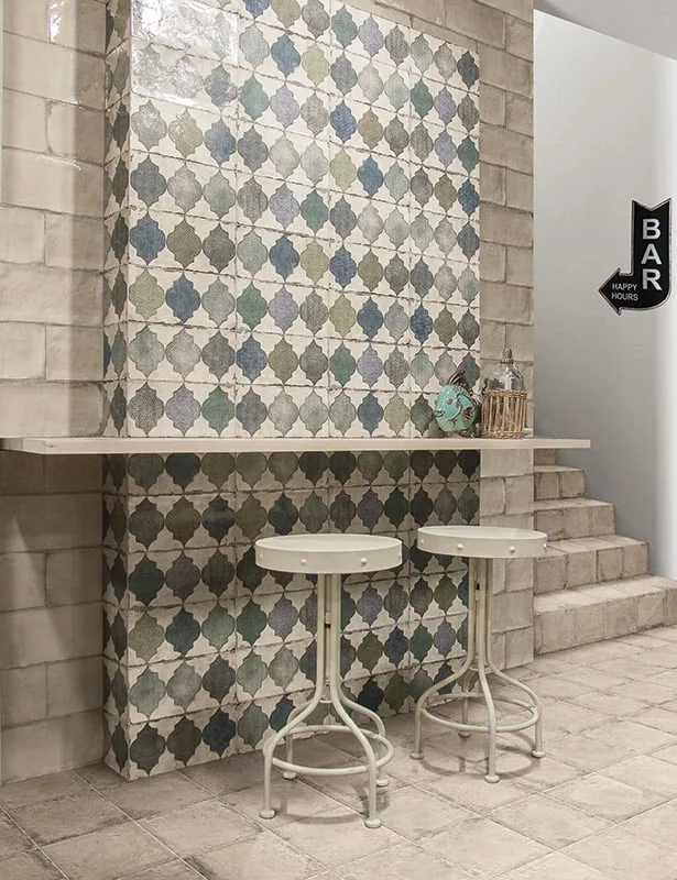 Mainzu RIVIERA kék patchwork csempe
