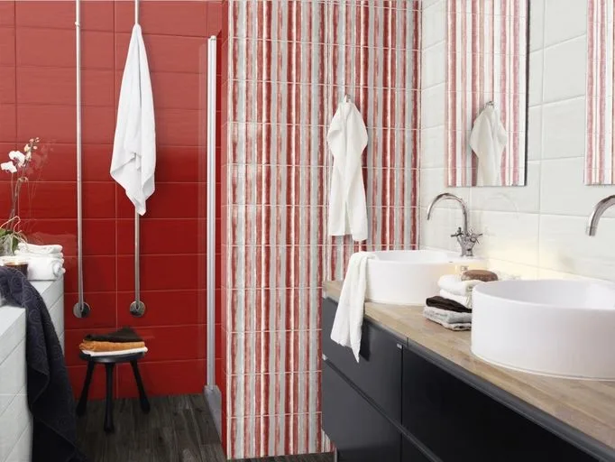 Marazzi CLOUD piros 3d hatású csempe