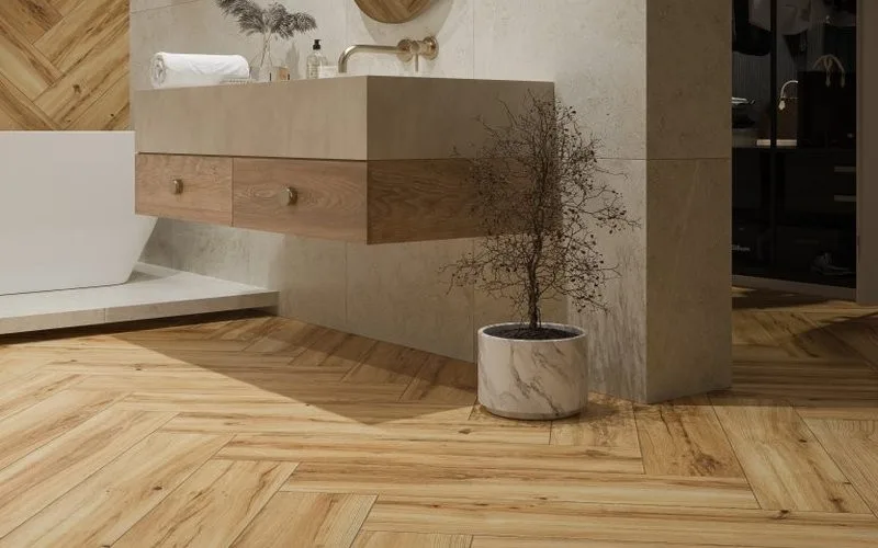 Marazzi TREVERKMOOD bézs fa hatású csempe