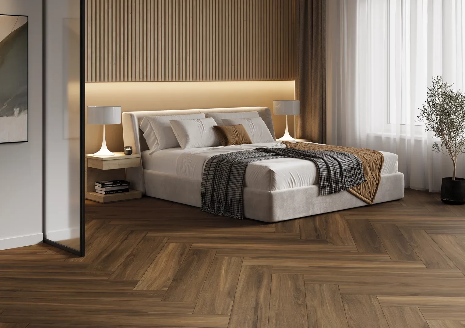 Paradyz PRETTYWOOD barna fa hatású csempe