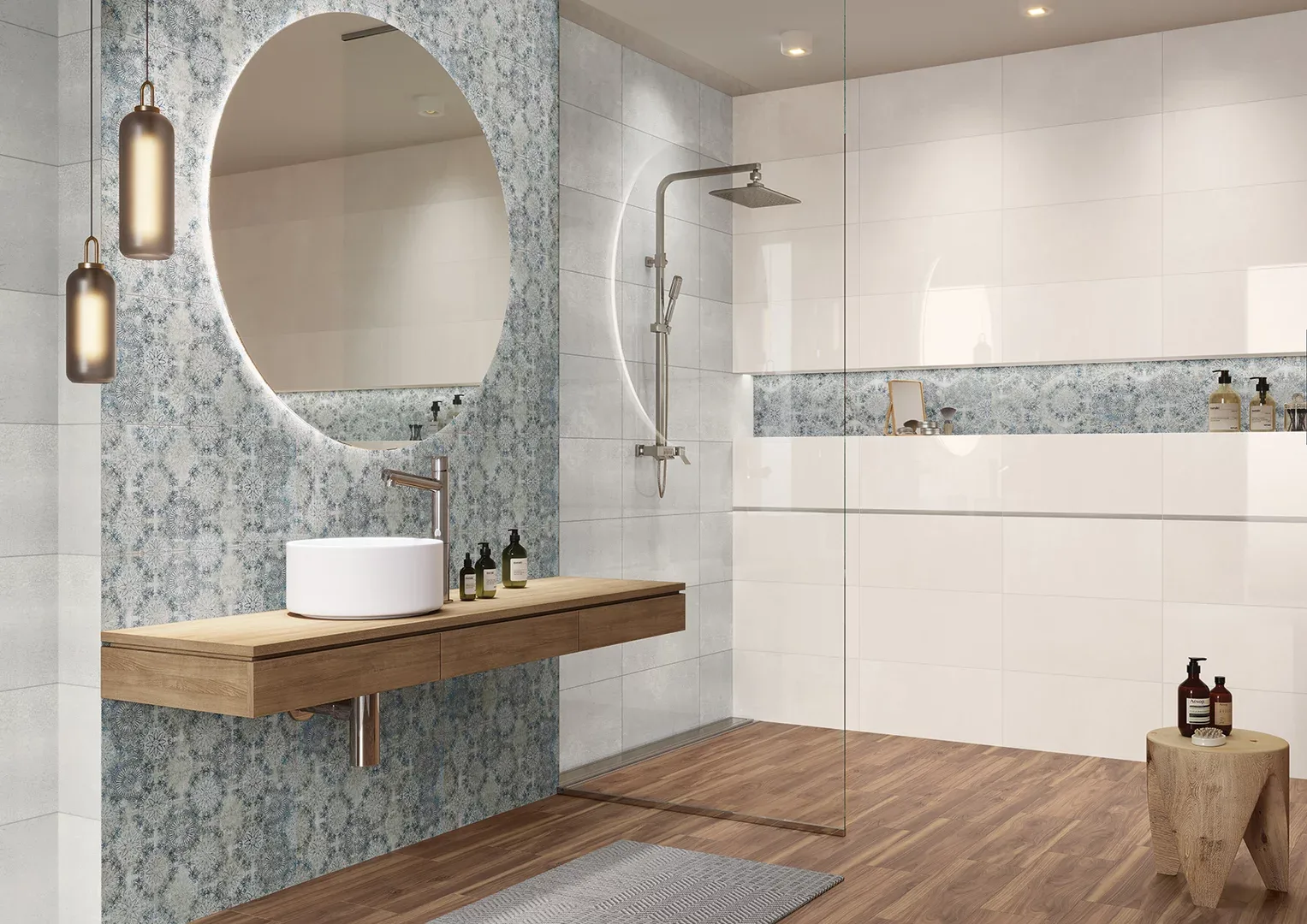 Paradyz SWEET fehér patchwork csempe