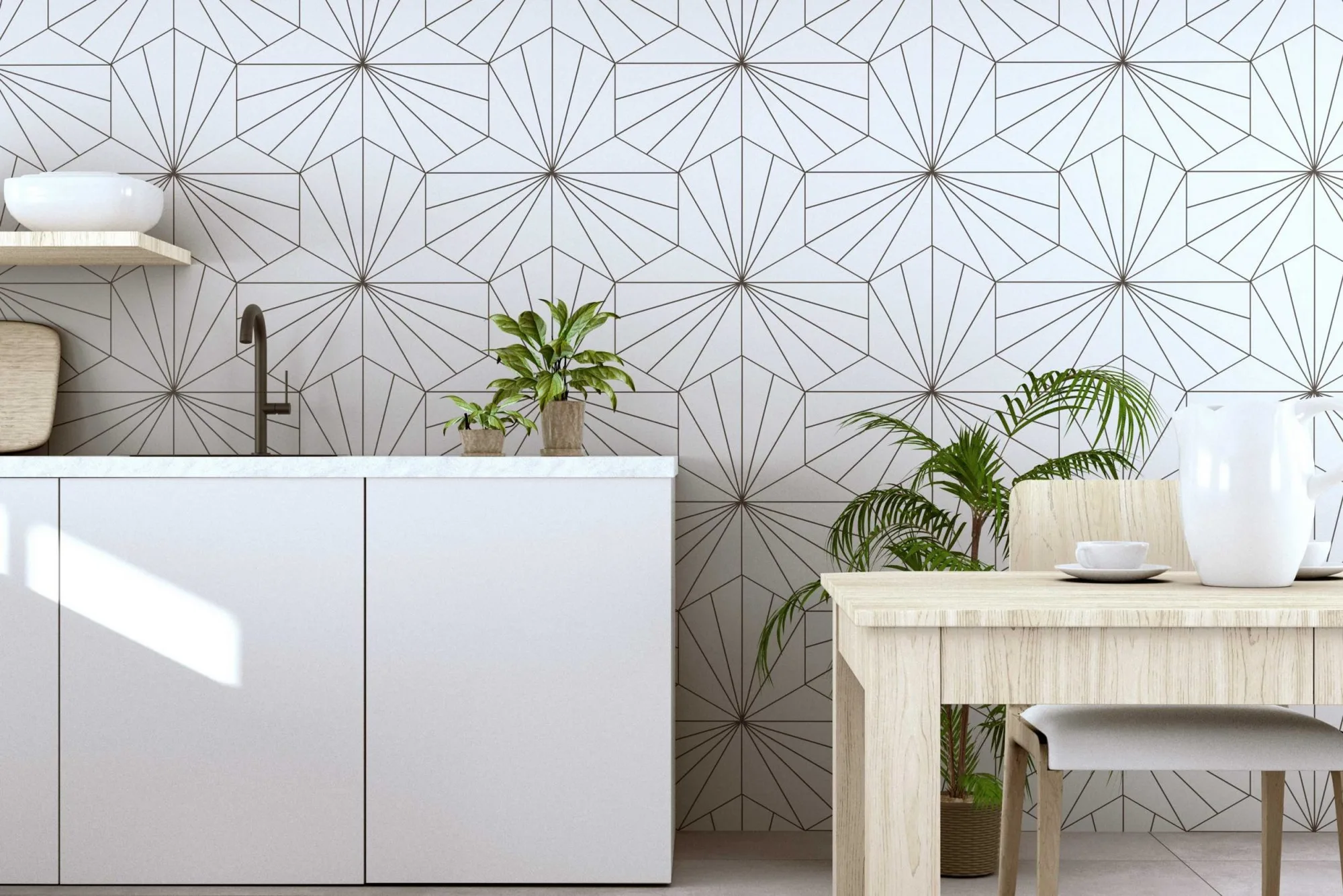 Realonda VENUS fehér hexagon csempe