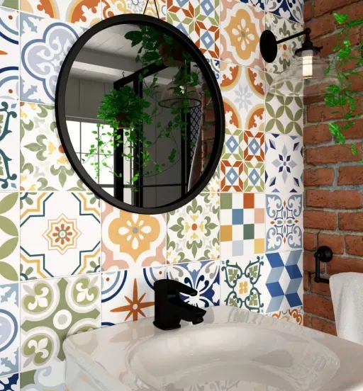 Ribesalbes CUBA patchwork csempe