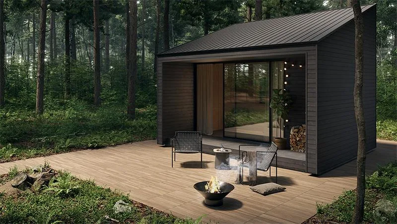 Tubadzin WOOD DECK barna fa hatású csempe
