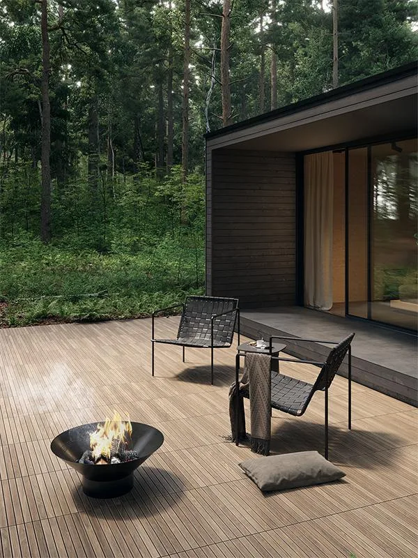 Tubadzin WOOD DECK barna fa hatású csempe
