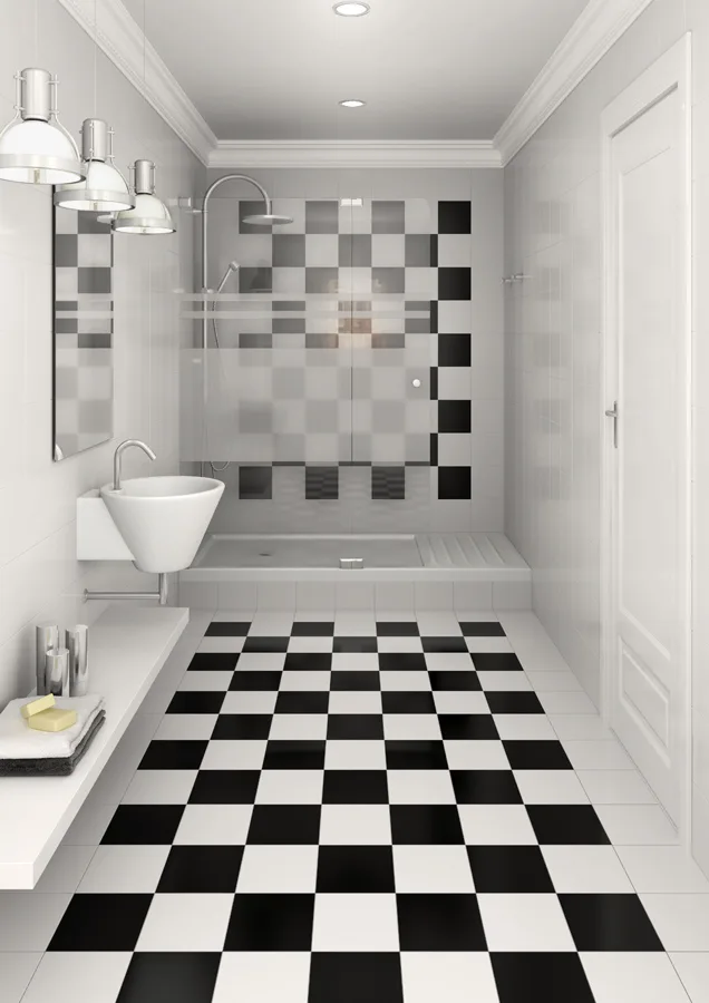Vives MONOCOLOR fekete-fehér csempe
